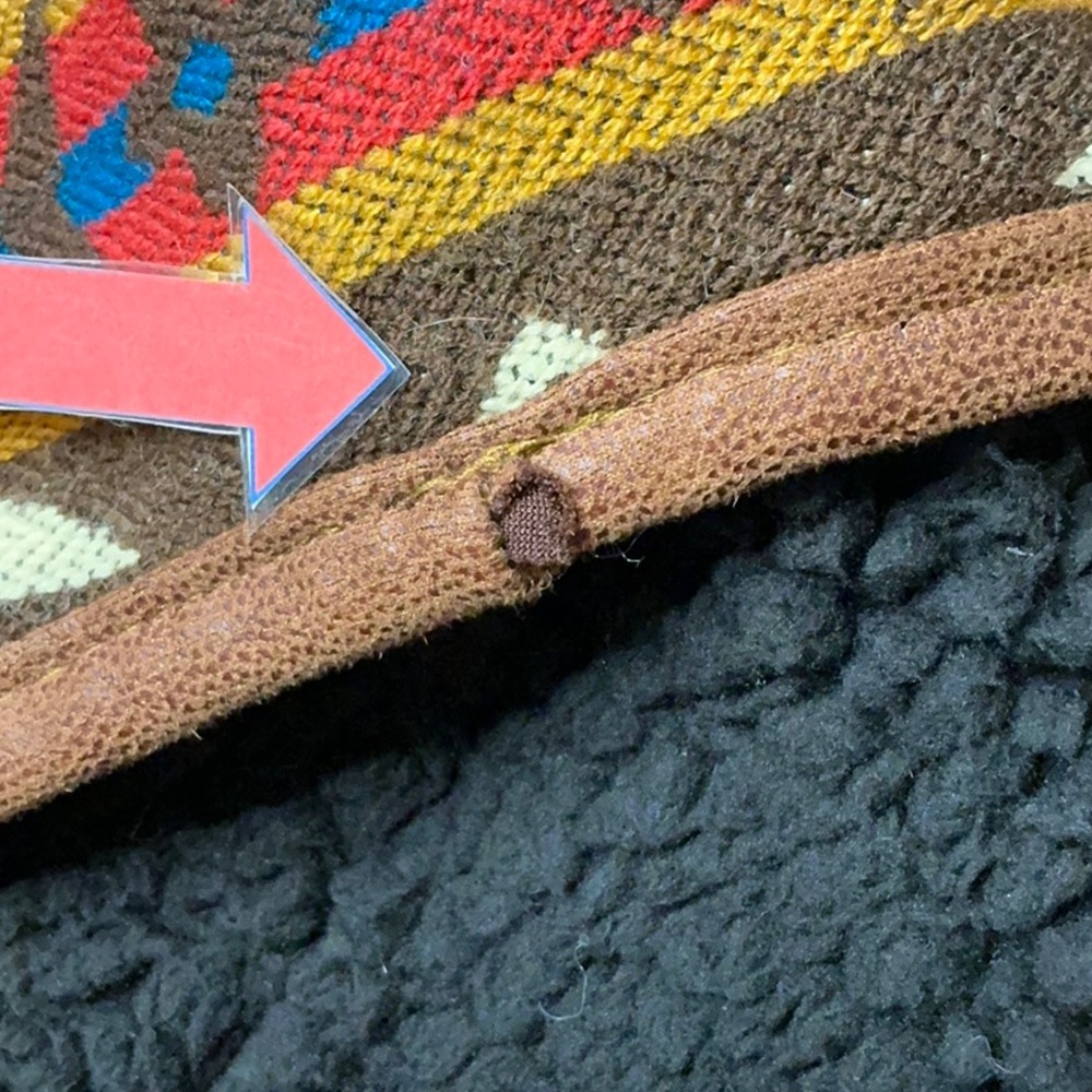 Southwestern Patterned Saddle Blanket Chilly Dog Jacket Coat - Picture 10 of 12